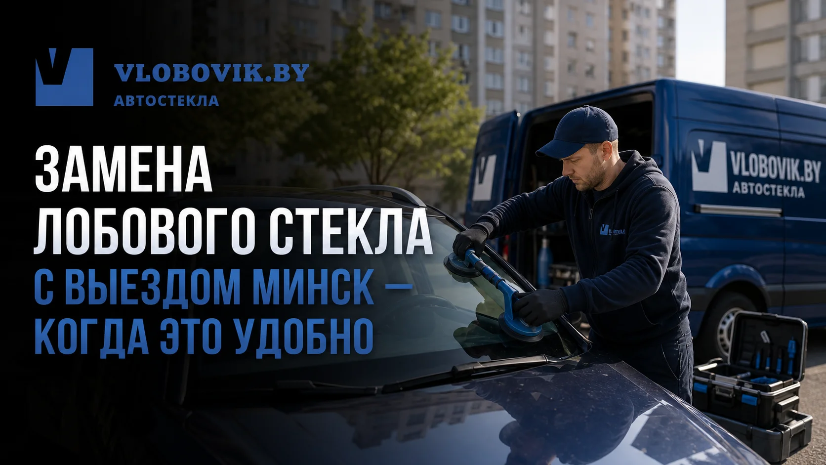 Замена лобового стекла с выездом Минск — когда это удобно